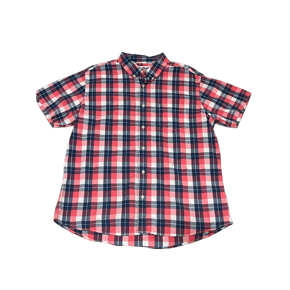 Urban Pipeline‎ Pink and Blue Plaid Short Sleeve, XXL, #433-Q - Picture 2 of 3